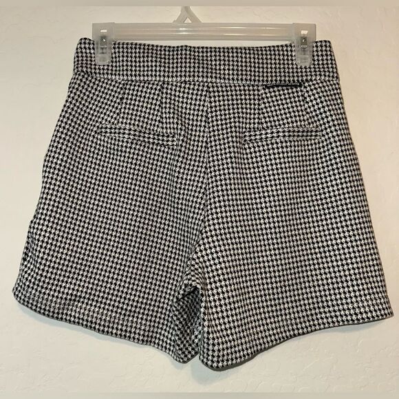 Alexander Wang Womens‎ Wool Side Zip High Rise Pleated Shorts Houndstooth 2 New - Picture 4 of 7